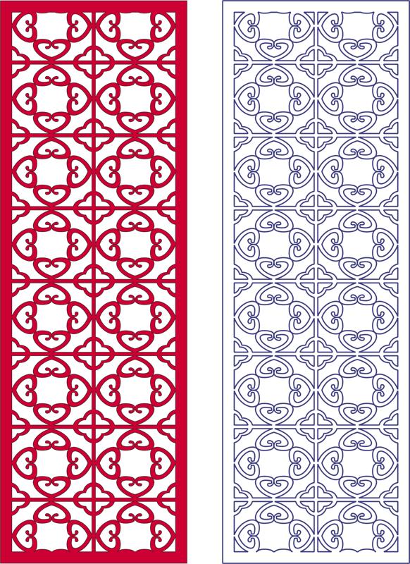 Laser Cut Wrought Pattern Free DXF File