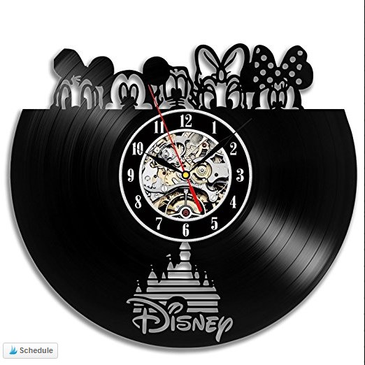 Laser Cutting Clock Disneyland Free DXF File