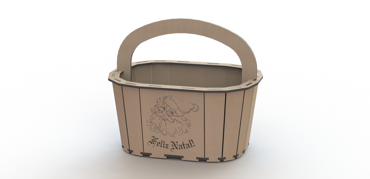 Laser Engrave Storage Baskets Free Vector File