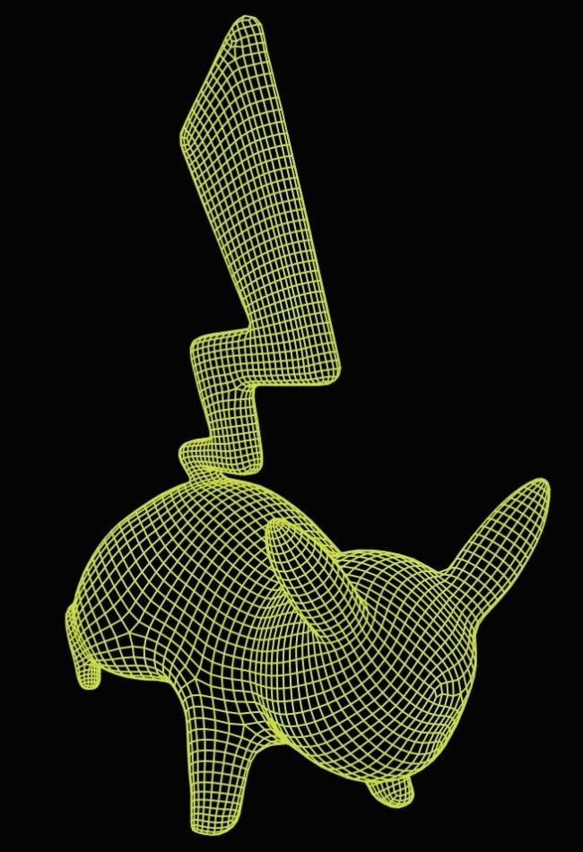 Laser Engraving 3d Illusion Acrylic Pikachu Lamp Free Vector File