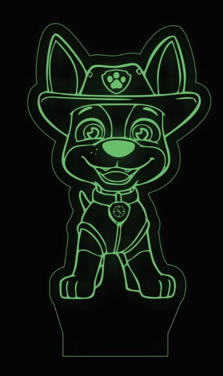 Laser Engraving 3d Illusion Acrylic Tracker Apollo Lamp Free Vector File
