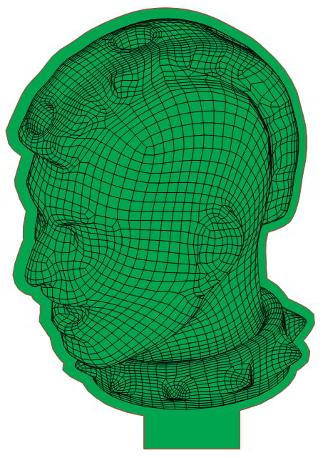 Laser Engraving 3d Illusion Led Lamp Head Free Vector File