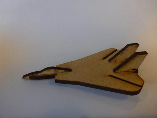 Lasercut Mini f14 Tomcat Fighter Aircraft Free DXF File