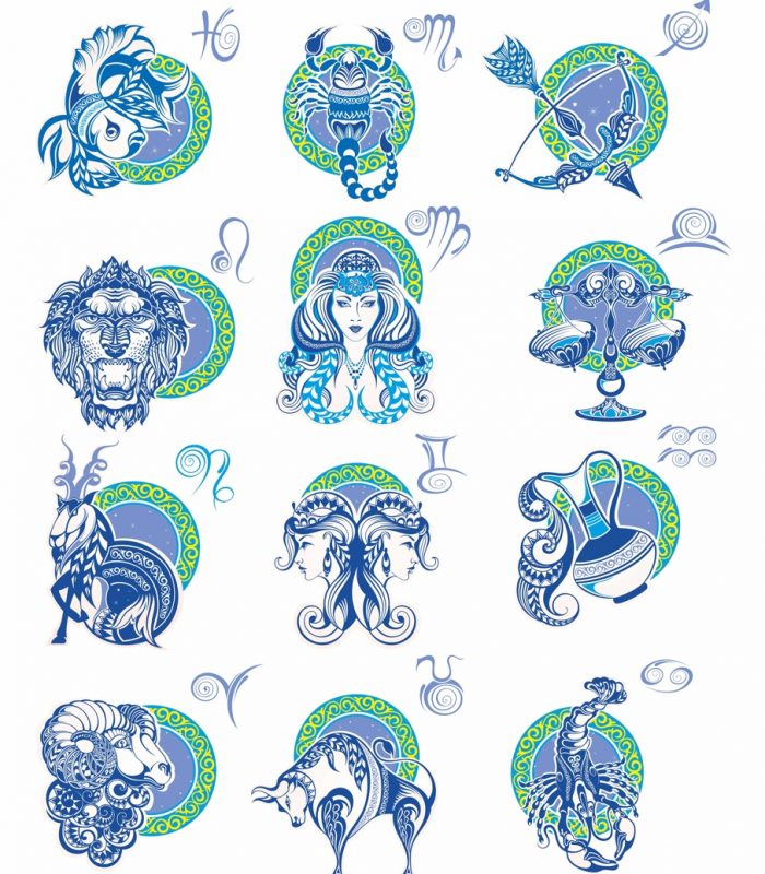 Layout For Engraving Zodiac Signs For Laser Cut Free Vector File