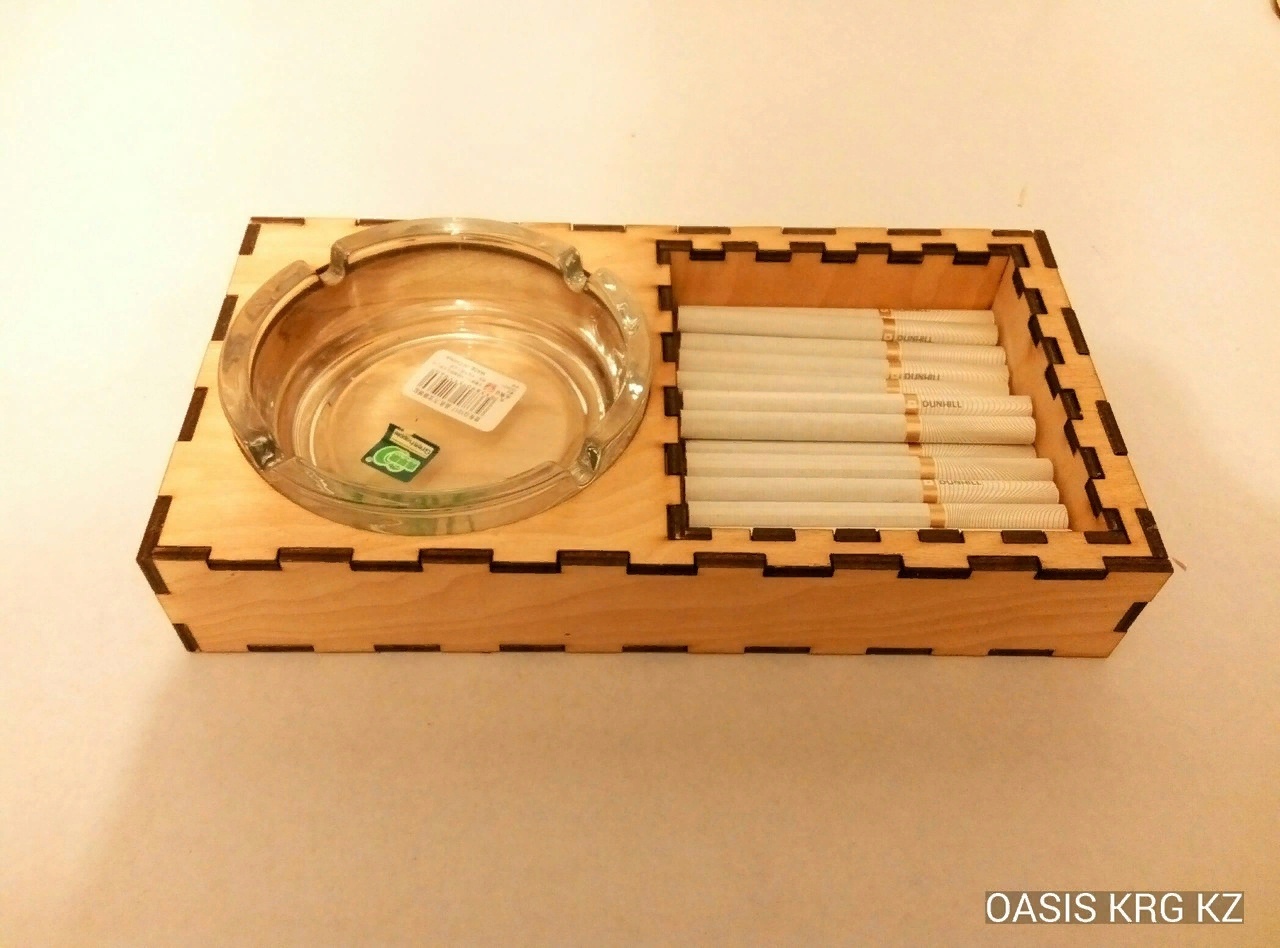 Layoutfor Laser Cut Stand For Cigarette Free DXF File