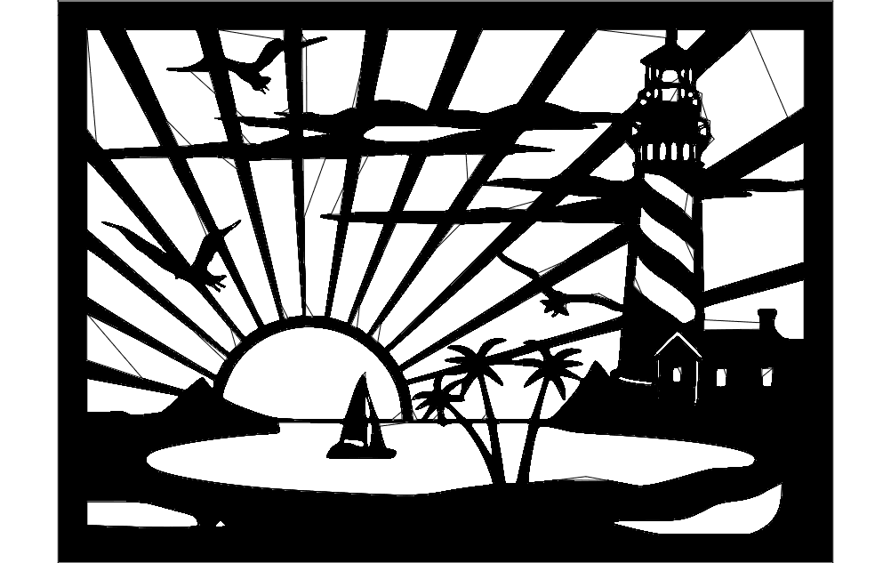 Lighthouse Free DXF File