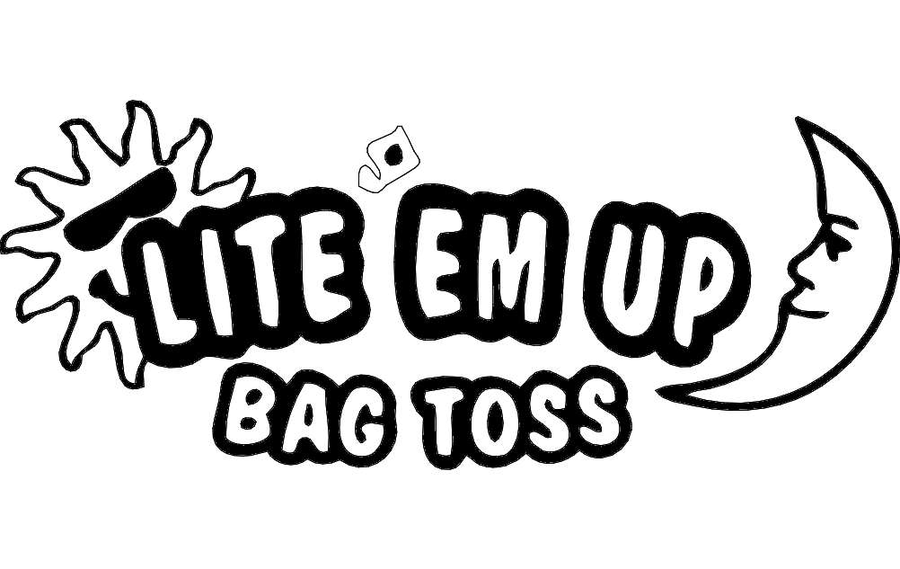 Lite Em Up Bag Toss Logo Free DXF File
