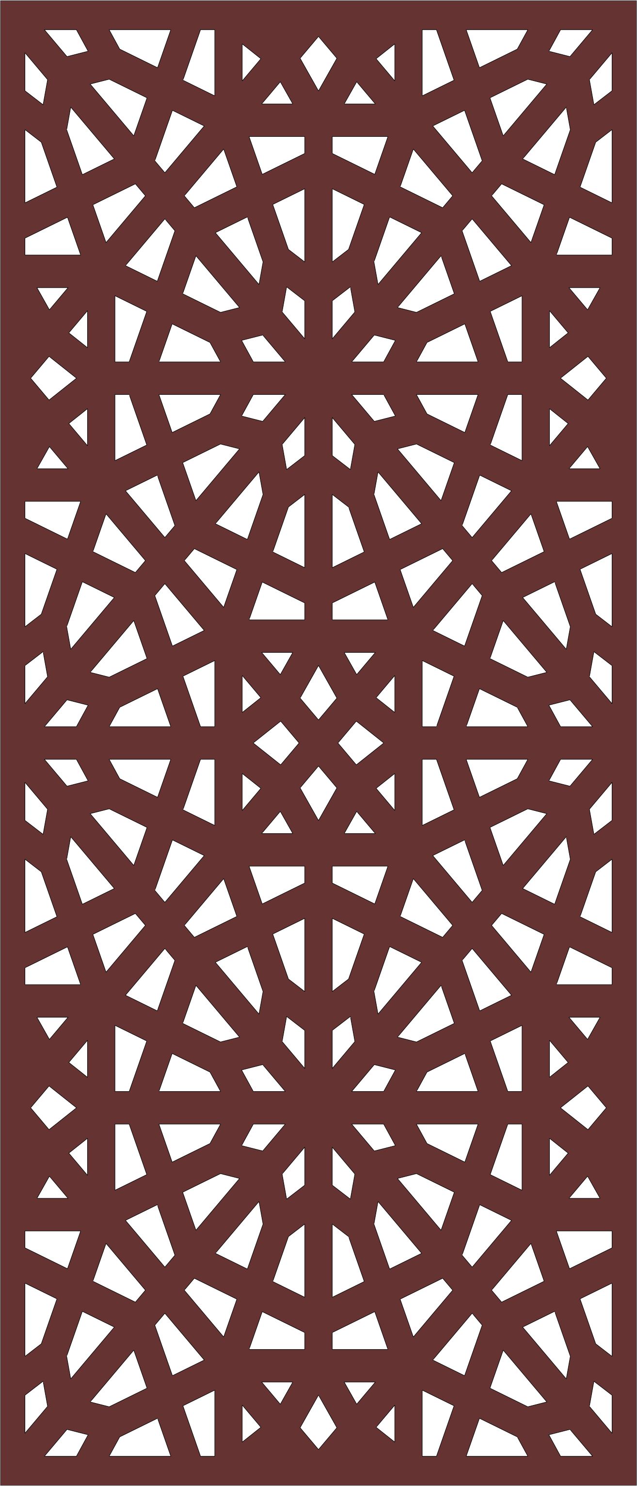 Living Room Baffle Pattern Design For Laser Cutting Free DXF File