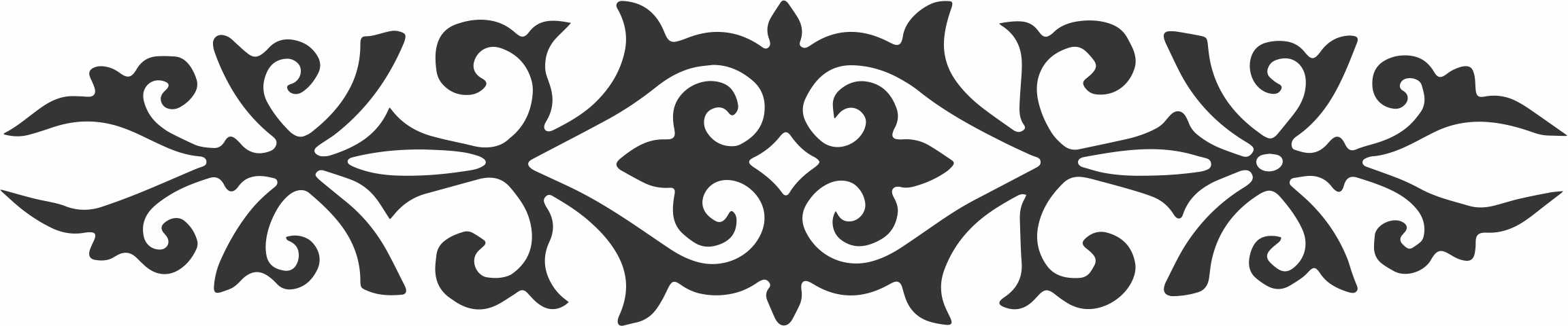Living Room Divider Border Pattern Design Free DXF File