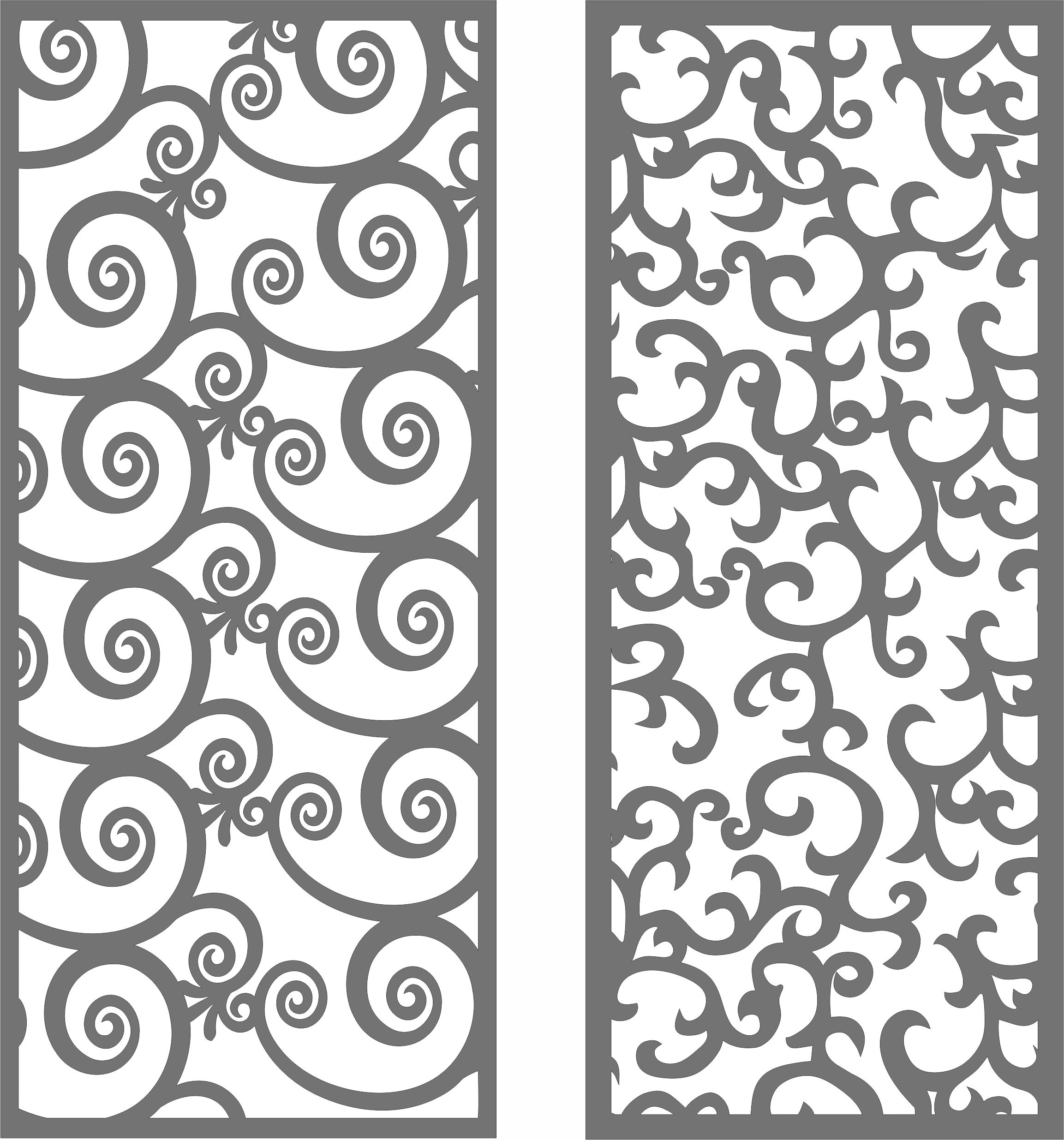 Living Room Lattice Seamless Designs Free DXF File