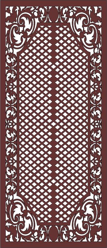 Living Room Screen Separator Seamless For Laser Cut Free Vector File