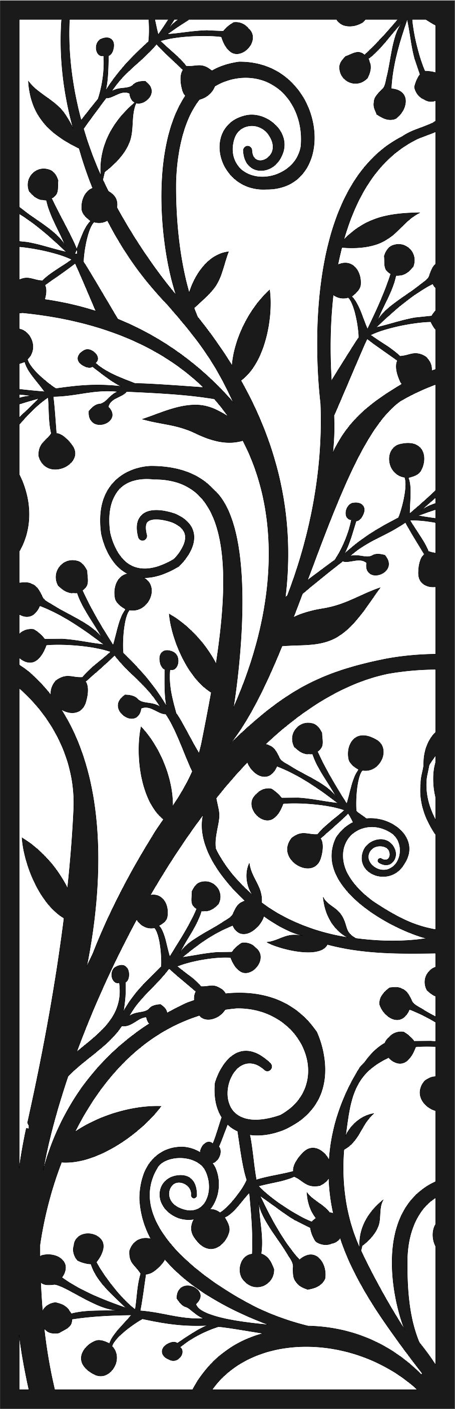 Living Room Screen Separator Seamless Panel For Laser Cut Free Vector File