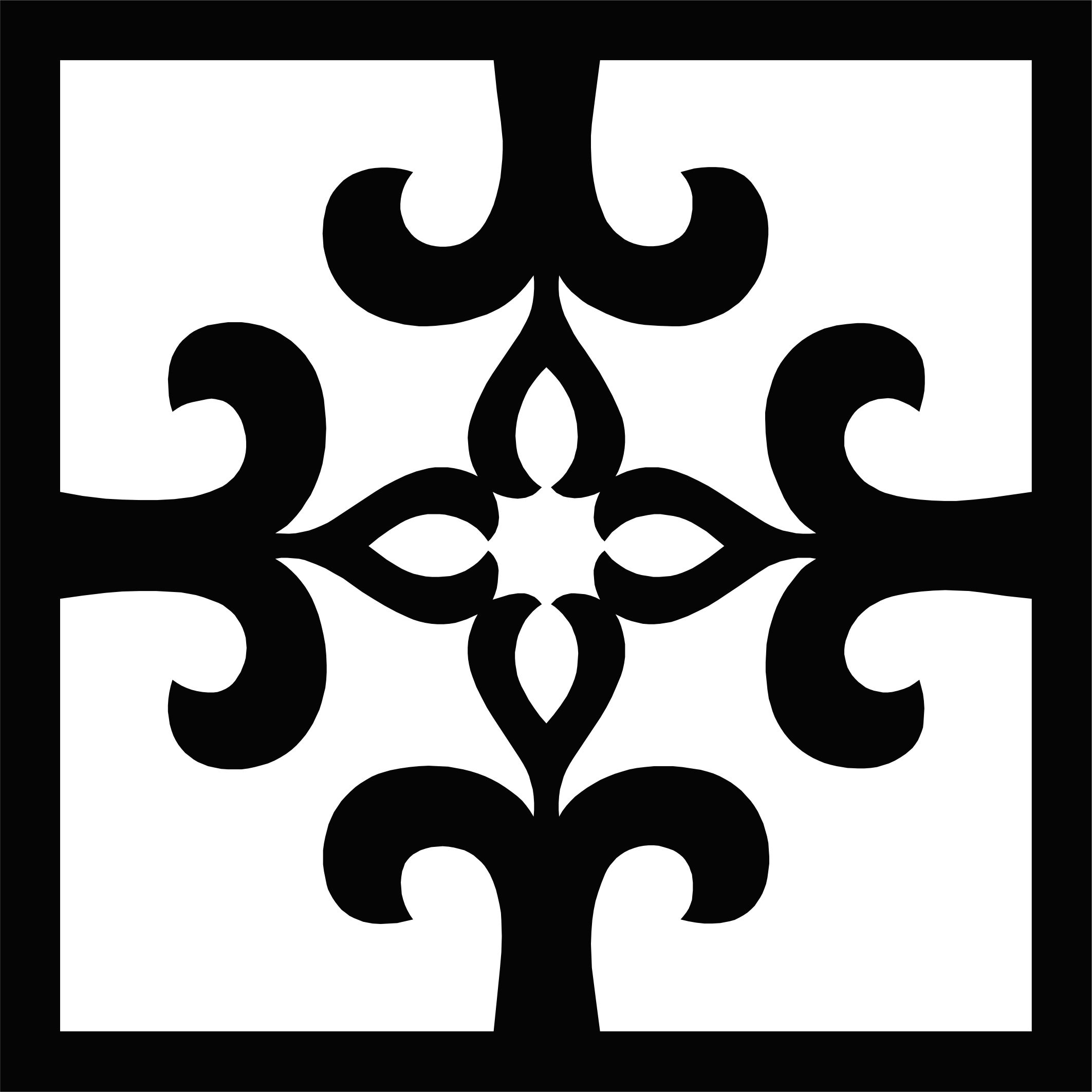 Living Room Seamless Floral Floral Lattice Stencil Panel For Laser Cut Free Vector File