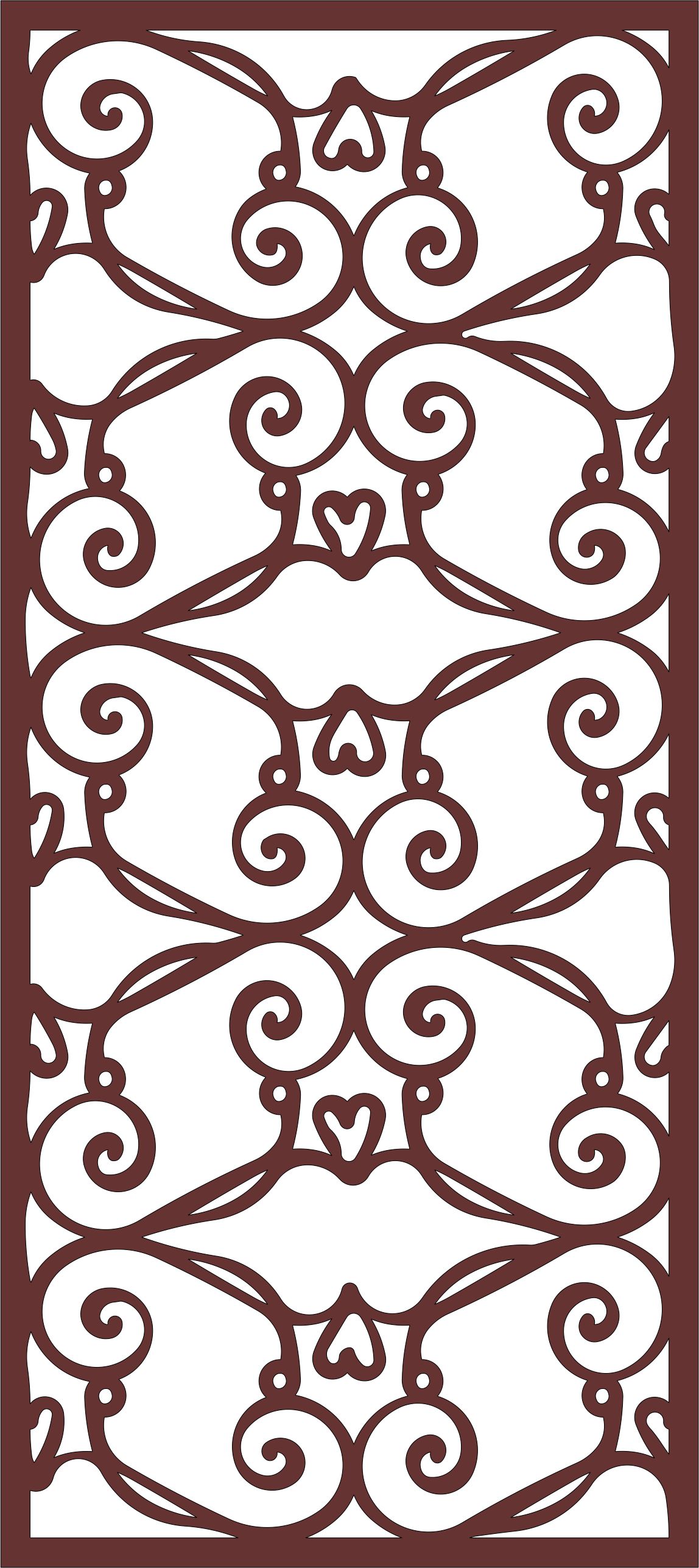 Living Room Seamless Separator Jali Panel For Laser Cut Free Vector File