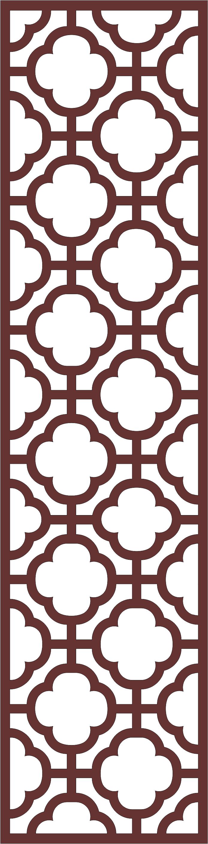 Living Room Seamless Separator Screen Design For Laser Cut Free Vector File
