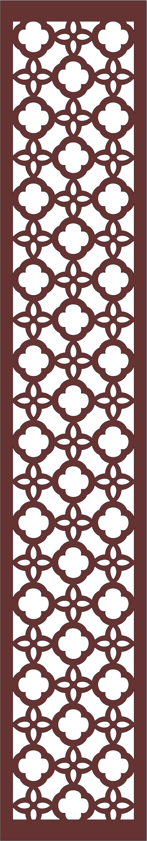 Living Room Seamless Separator Screen Panel For Laser Cut Free Vector File