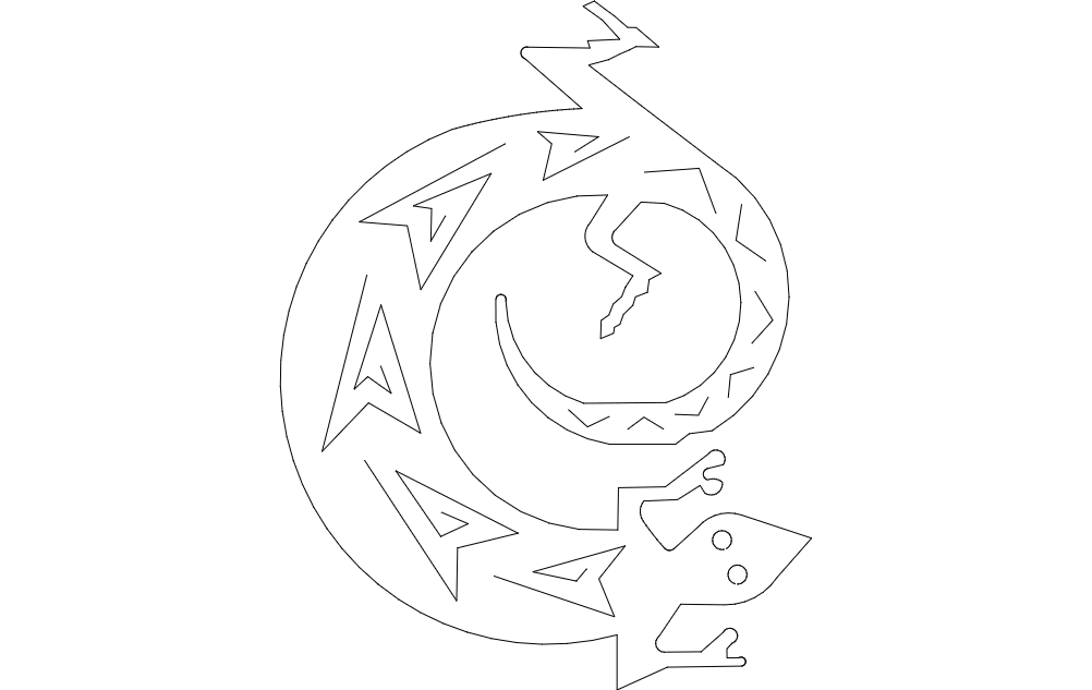 Lizard Free DXF File