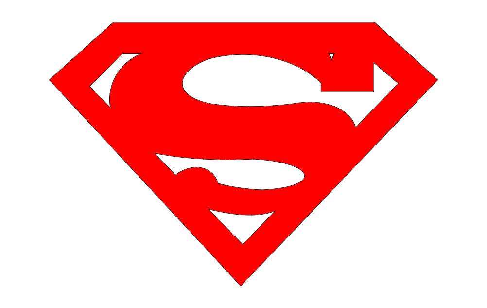 Logo Superman Free DXF File