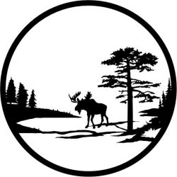 Lonely Elk For Laser Cut Plasma Free Vector File