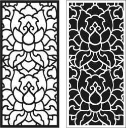 Lotus Shaped Partition For Laser Cut Cnc Free Vector File