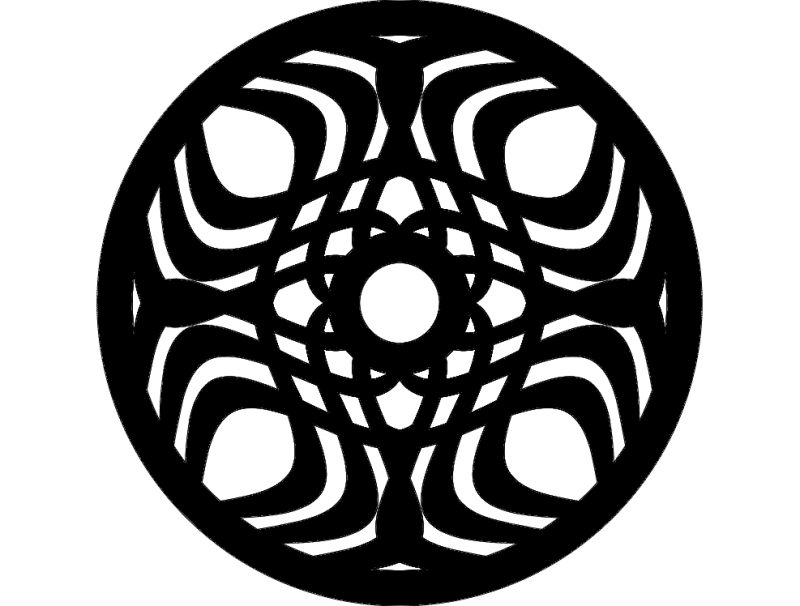 Mandala 5 Ornament Free DXF File