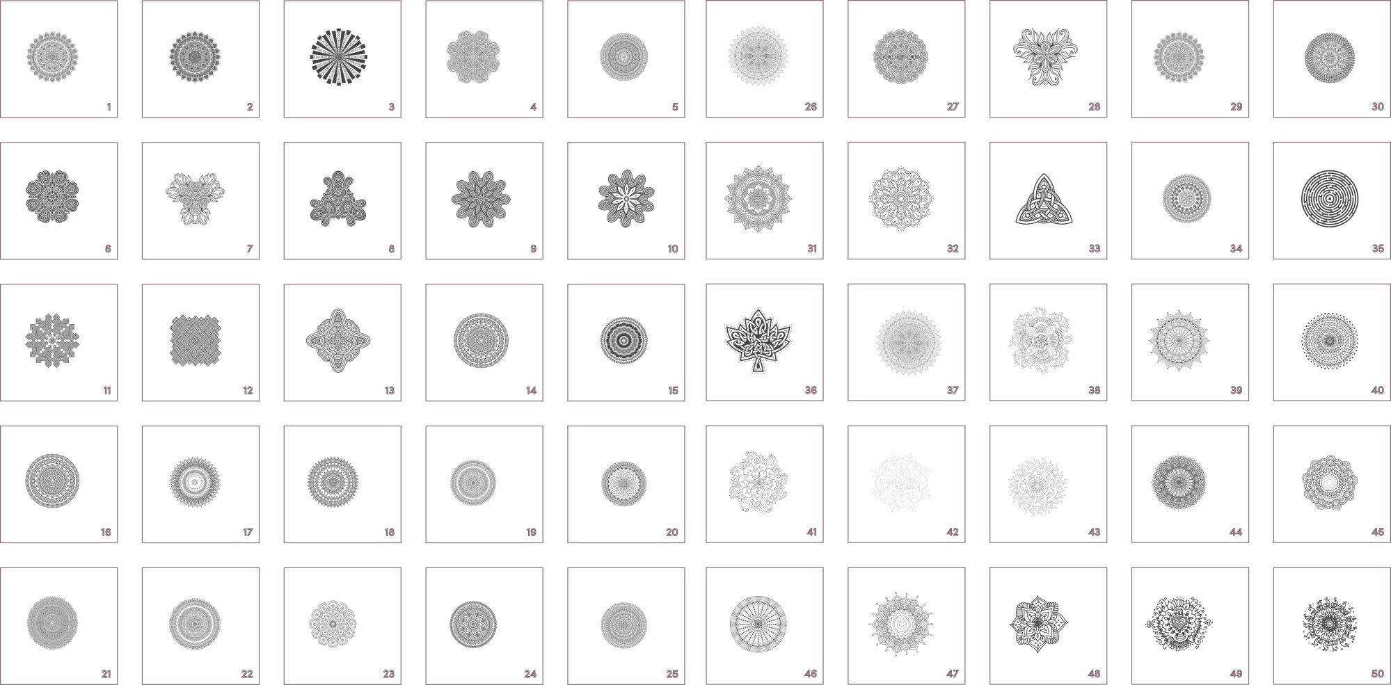 Mandala Art Pack Ornament Free Vector File