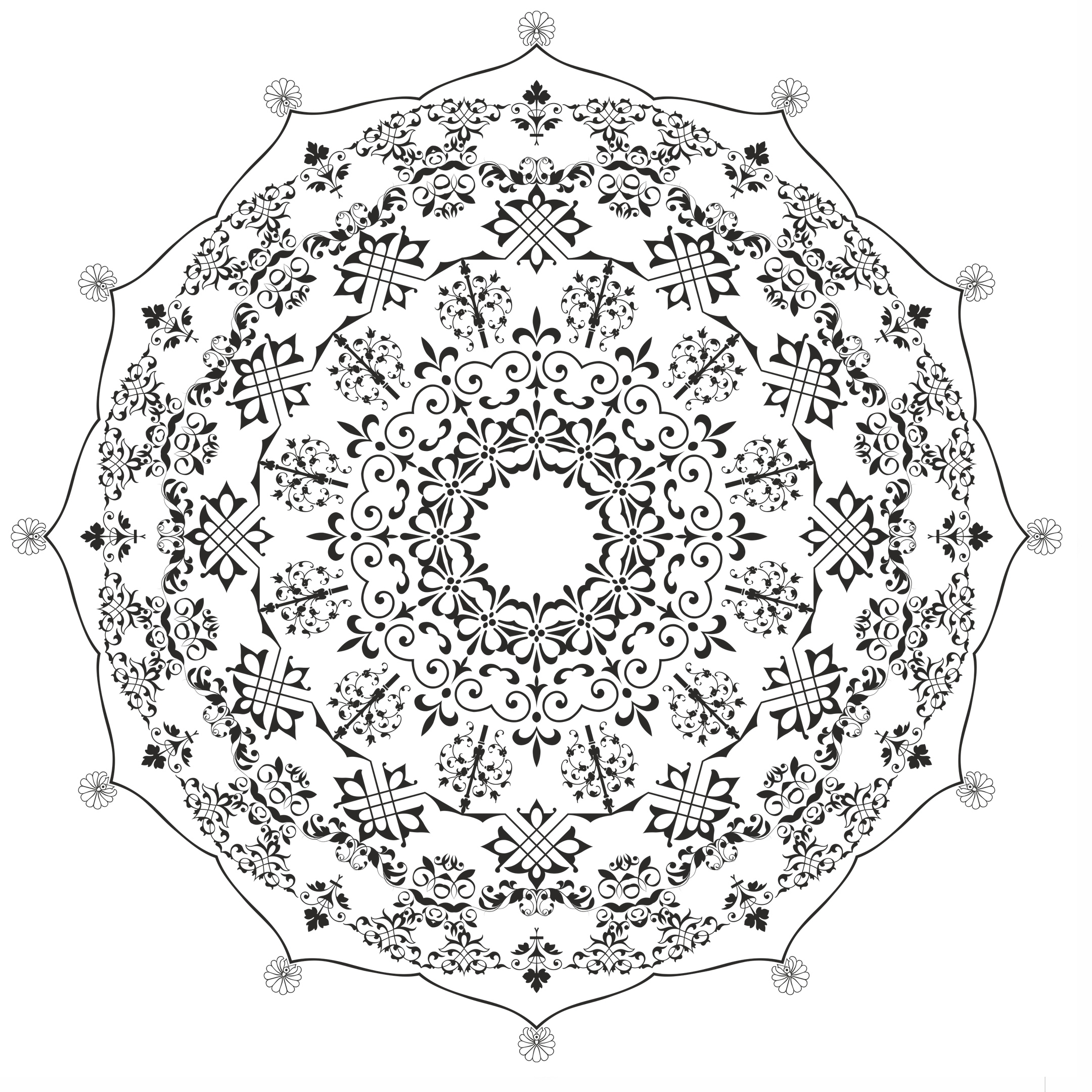 Mandala De For Laser Cutting Free Vector File