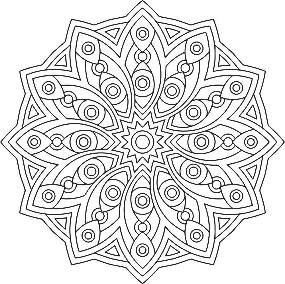 Mandala Des Geometrical Ornament Free Vector File