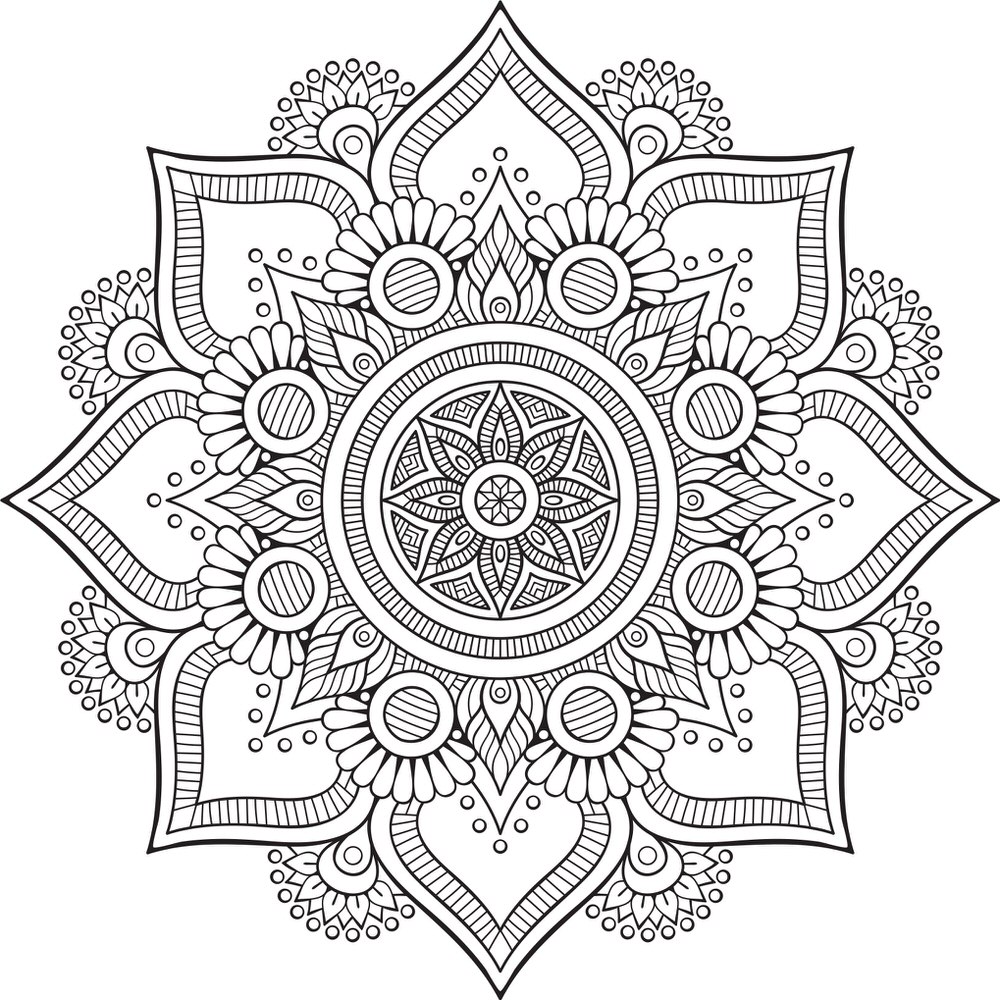 Mandala Floral Tattoo Design Ornament Free Vector File