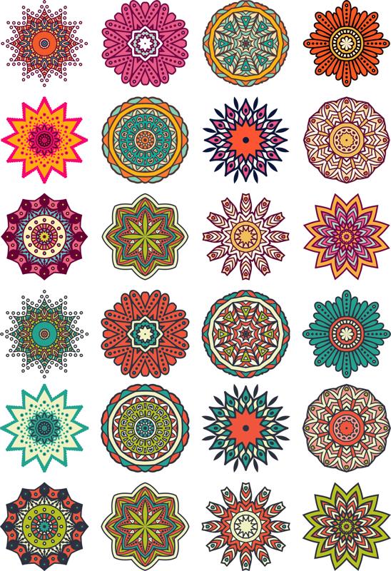 Mandala Flower Motif Ornament Free Vector File