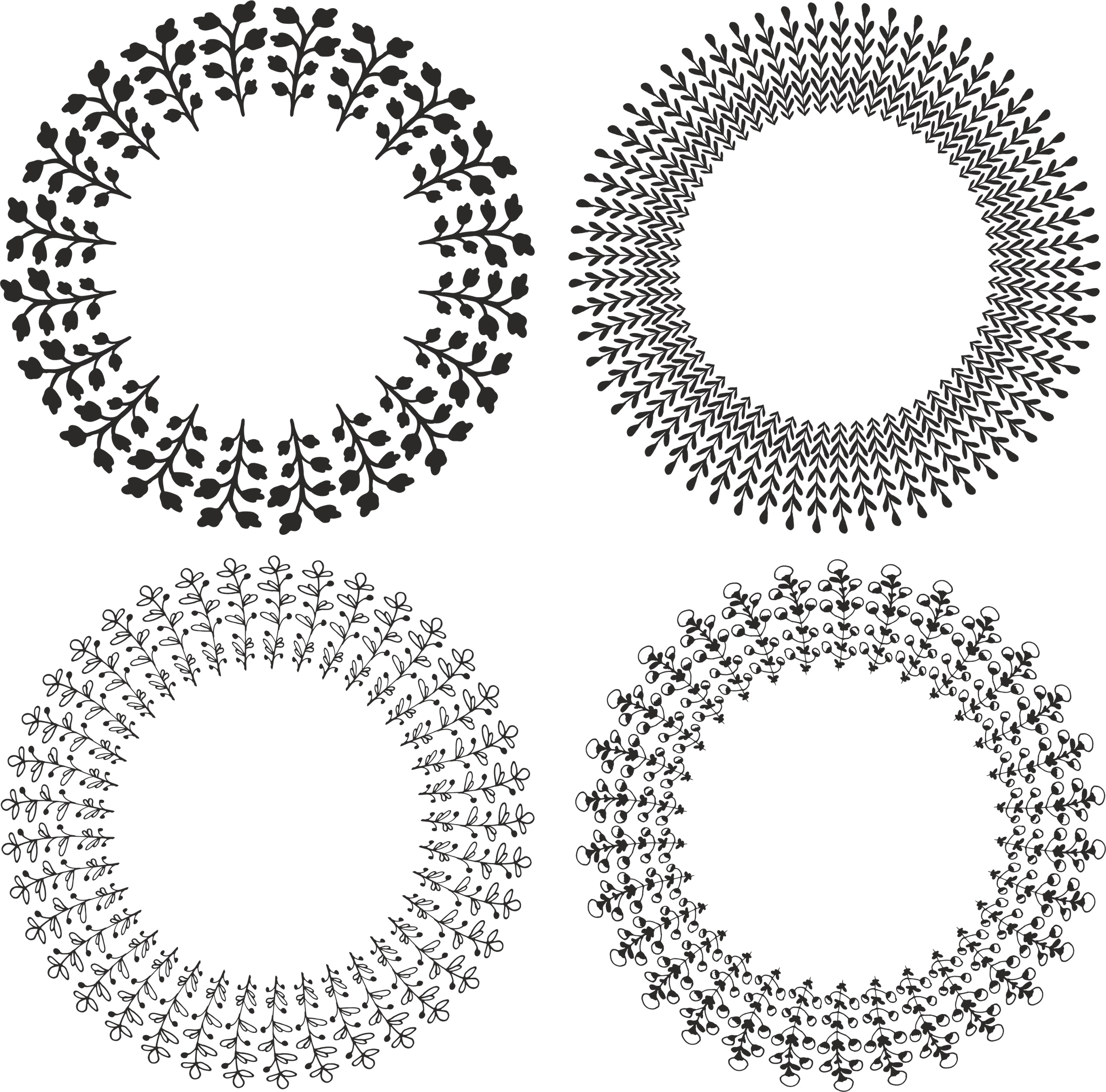 Mandala Wreath Ornament Free Vector File