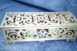 Marble Patterned Wooden Box For Laser Cut Cnc Free DXF File