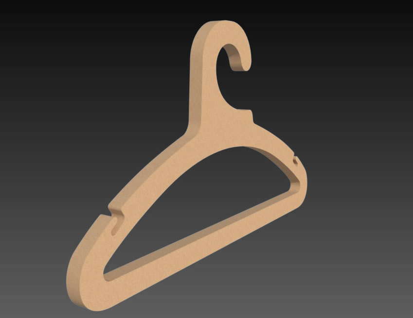 Mdf Hanger Laser Cut 3d Puzzle For Laser Cut Free DXF File
