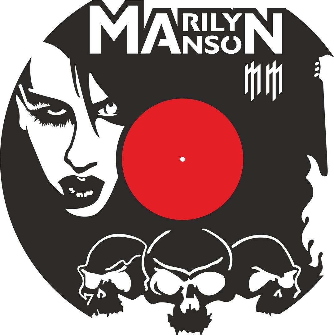 Merlin Menson Vinyl Record Wall Clock Laser Cutting Free Vector File