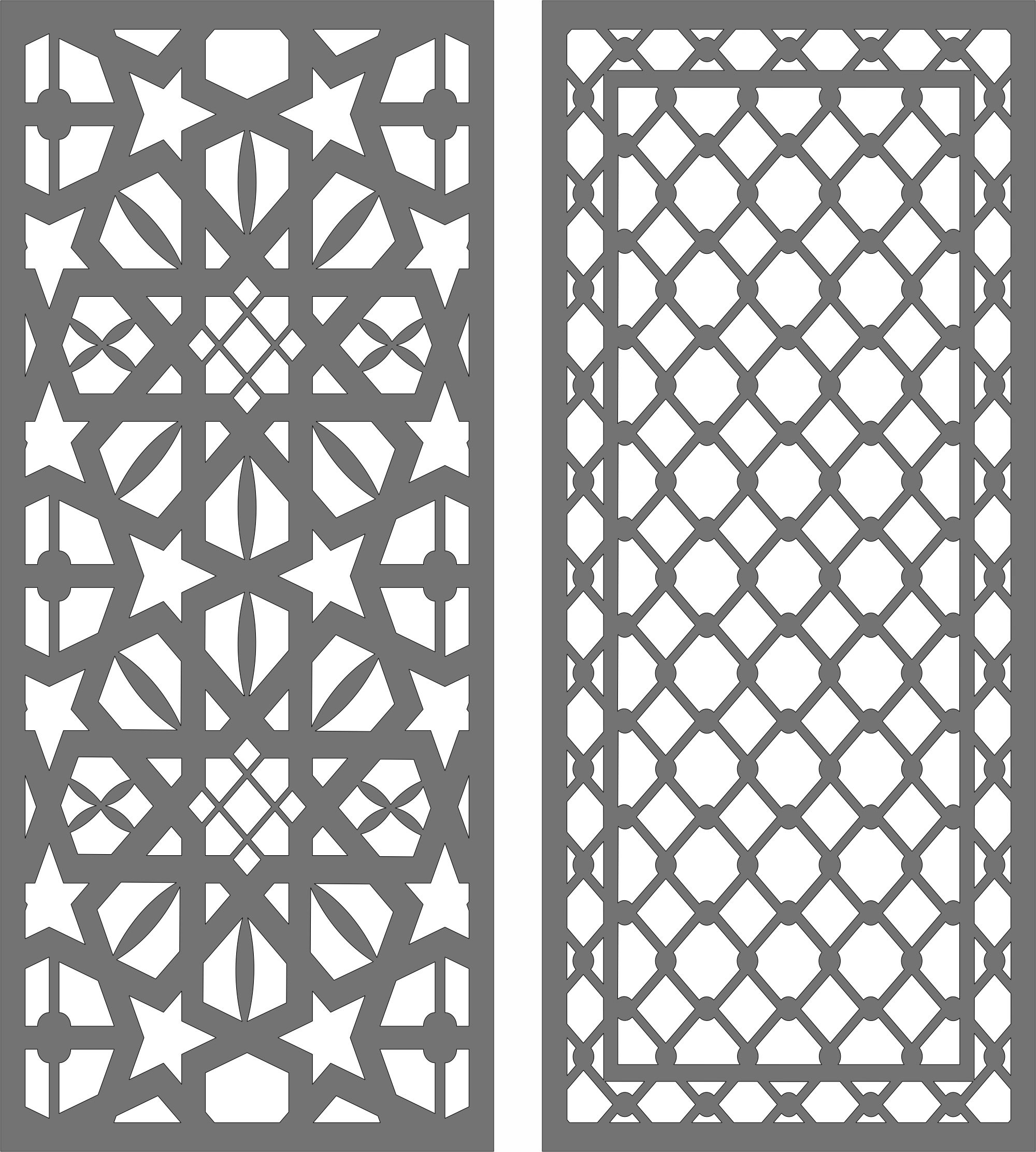 Mesh Partition Divider Seamless Lattice Panel For Laser Cut Free Vector File