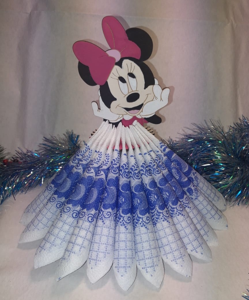 Minnie Mouse Napkin Holder For Laser Cut Free Vector File