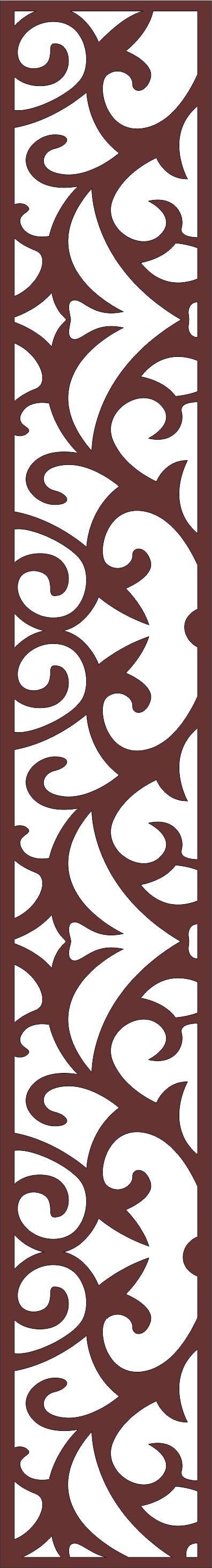 Modern Lattice Panel Room Divider Seamless For Laser Cut Free Vector File