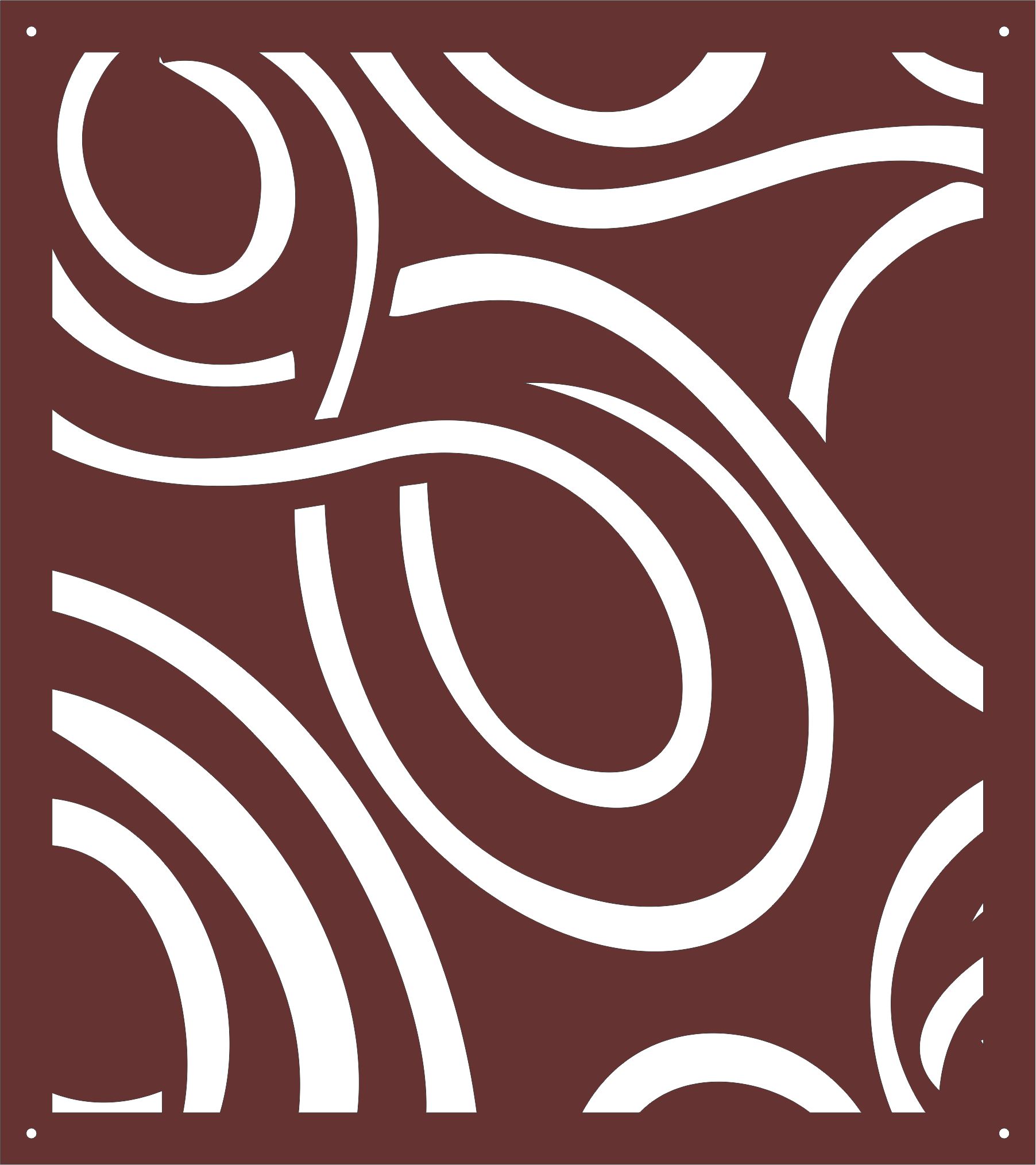 Modern Panel Jali Room Divider Free DXF File