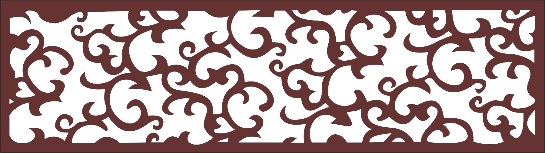 Modern Panel Room Divider Jali Seamless For Laser Cut Free Vector File