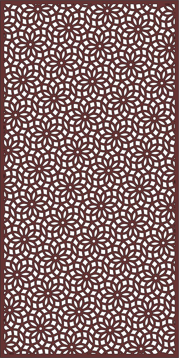 Modern Panel Room Divider Seamless For Laser Cutiing Free Vector File
