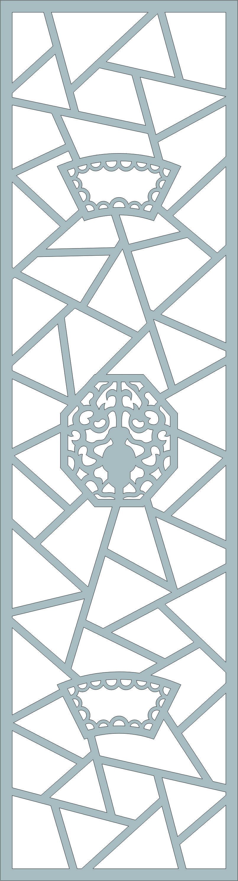 Modern Partition Room Divider Lattice Seamless For Laser Cut Free Vector File