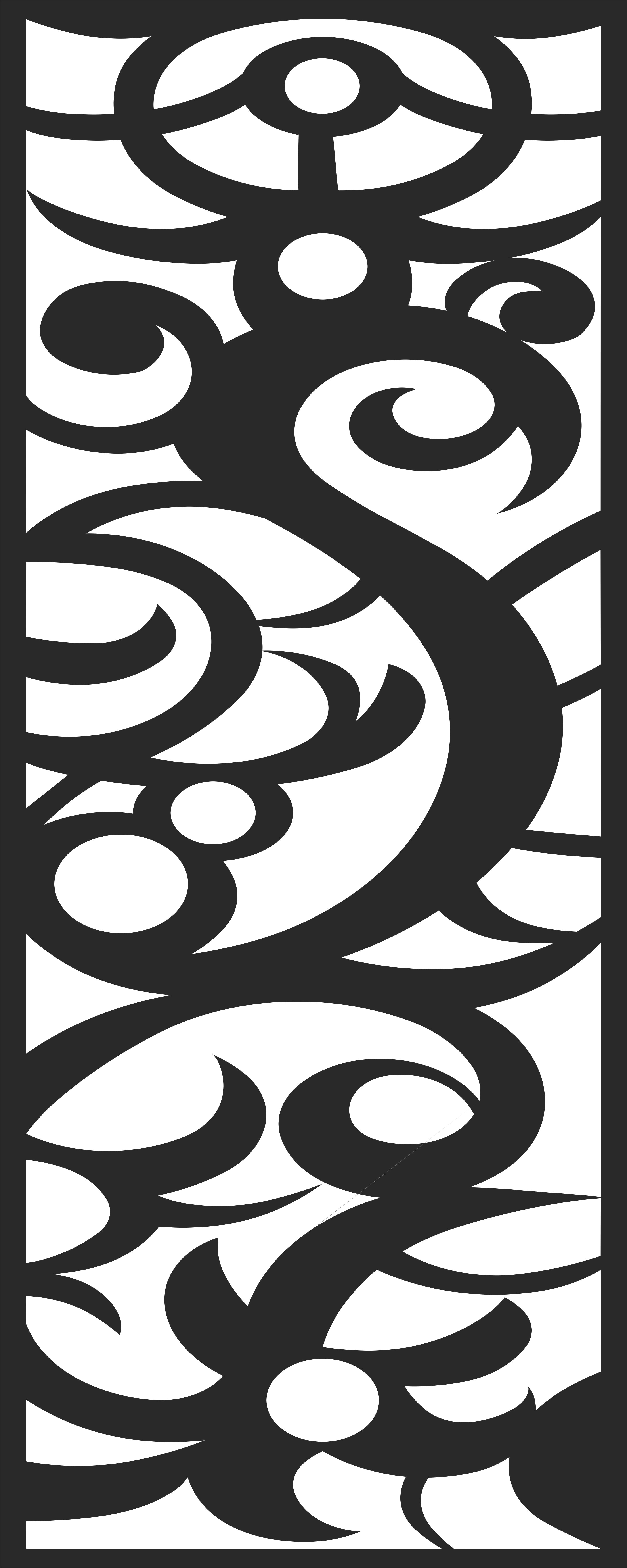 Modern Privacy Partition Indoor Panels Floral Lattice Stencil Room Divider Pattern Free DXF File