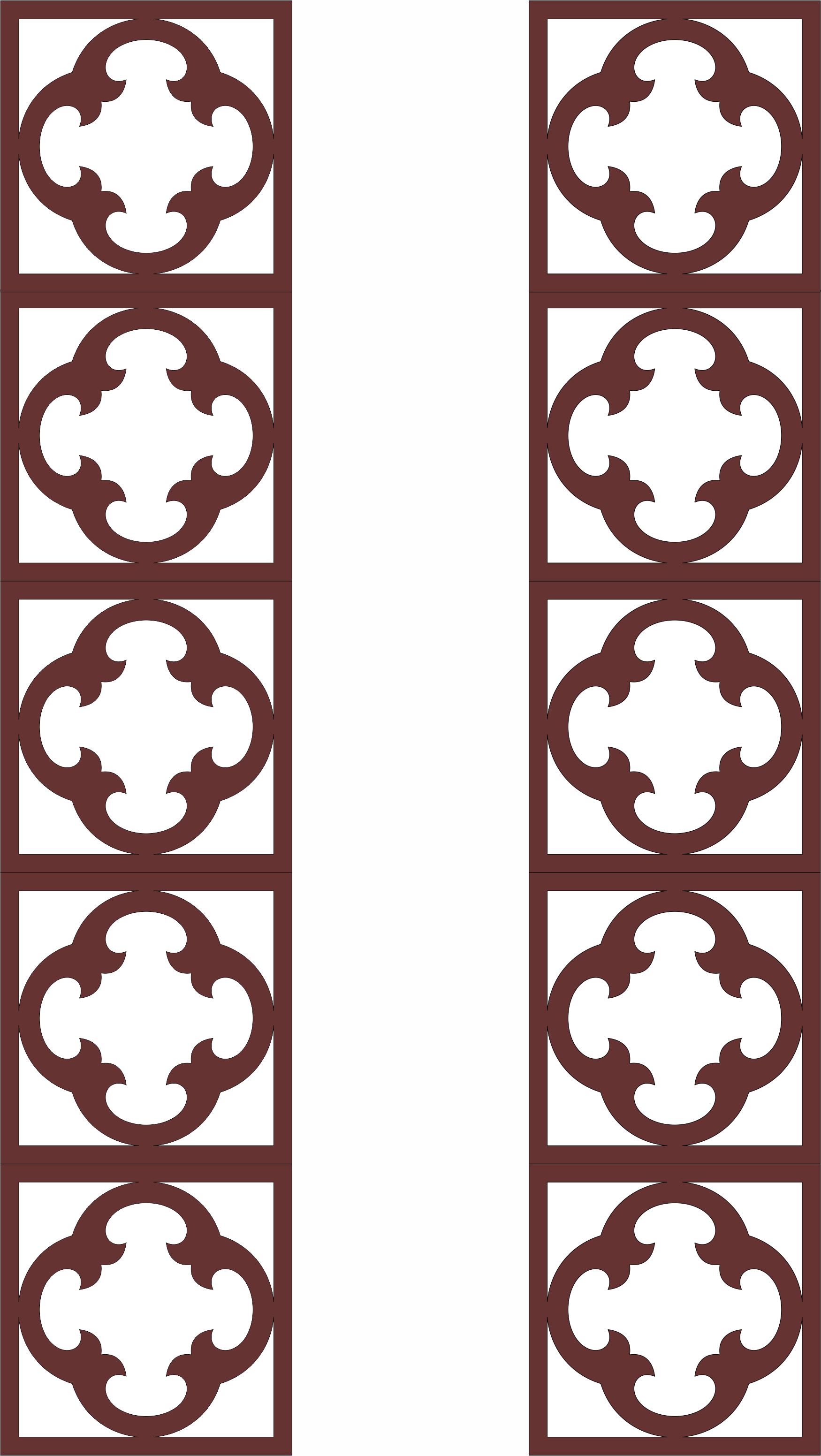 Modern Privacy Partition Indoor Panels Jali Room Divider Seamless Design Pattern For Laser Cut Free Vector File