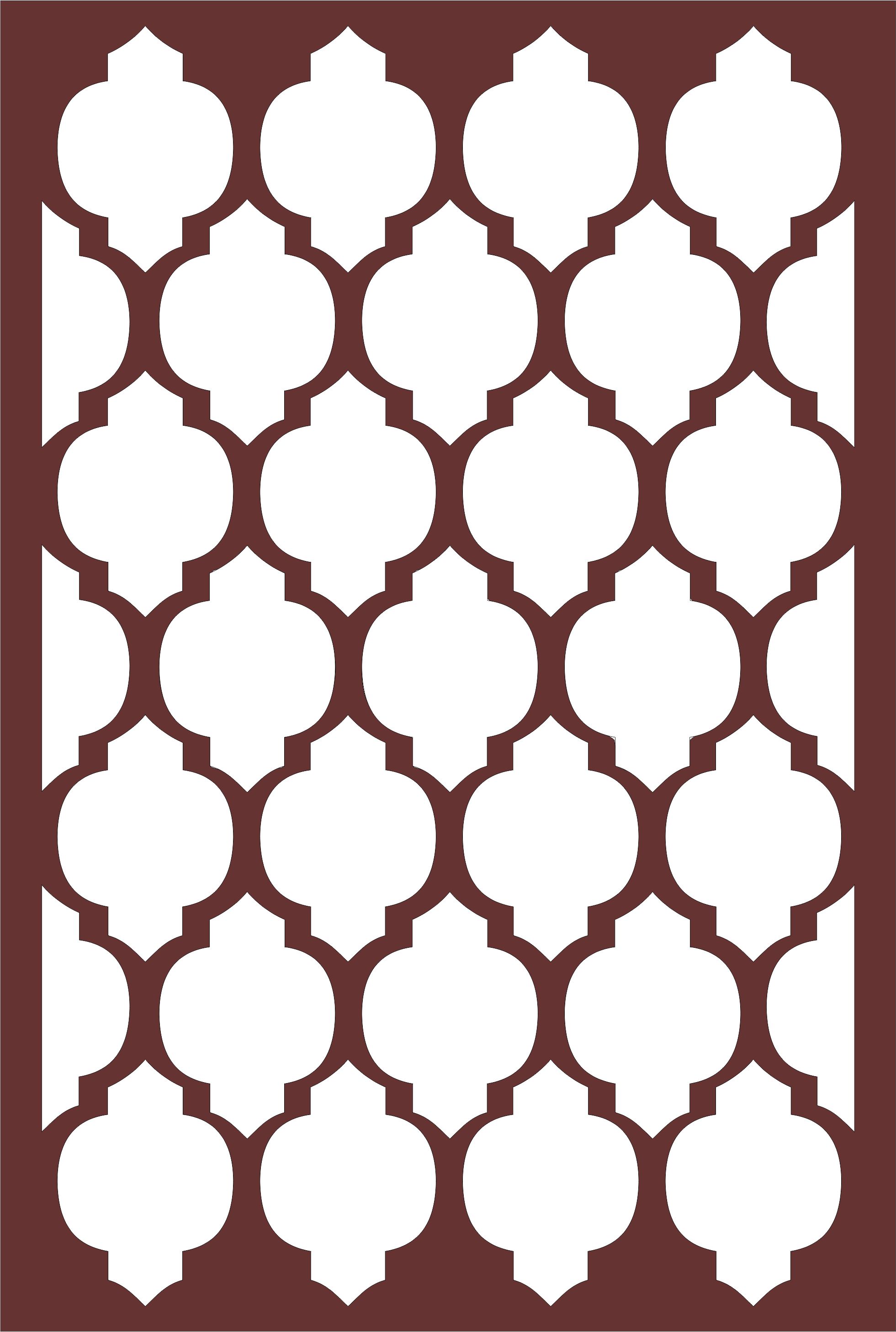 Modern Privacy Partition Indoor Panels Room Divider Seamless For Laser Cutiing Free Vector File