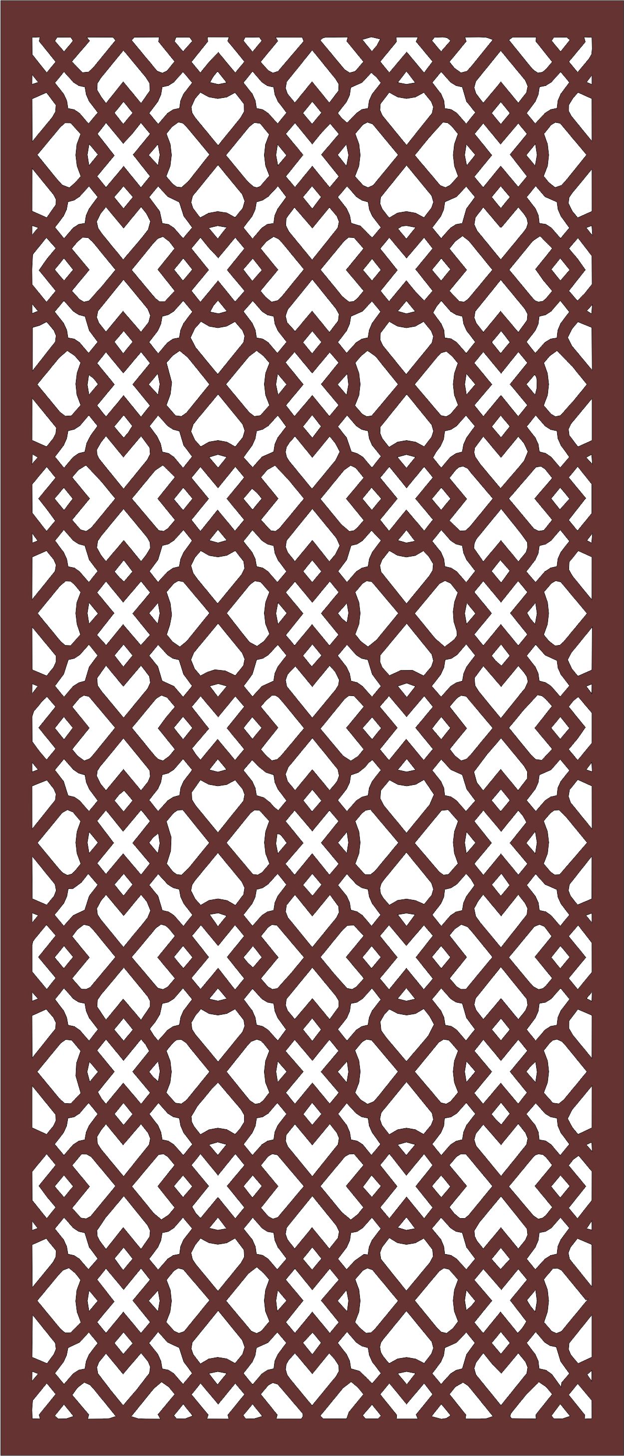 Modern Privacy Partition Indoor Panels Screen Room Divider Pattern For Laser Cut Free Vector File
