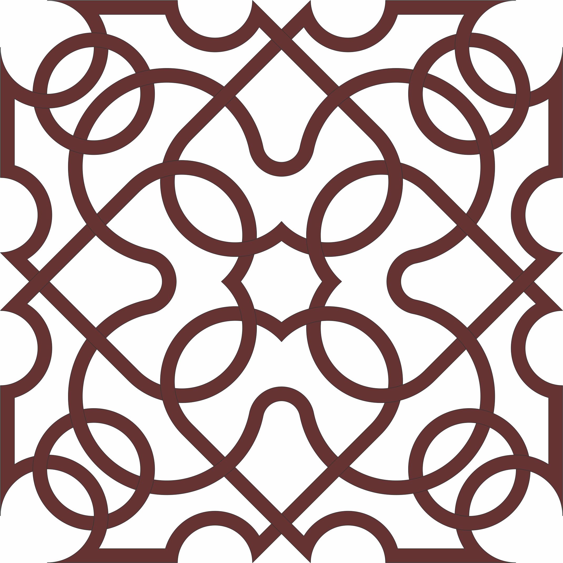 Modern Privacy Partition Panel Room Divider Grill Pattern For Laser Cutting Free DXF File