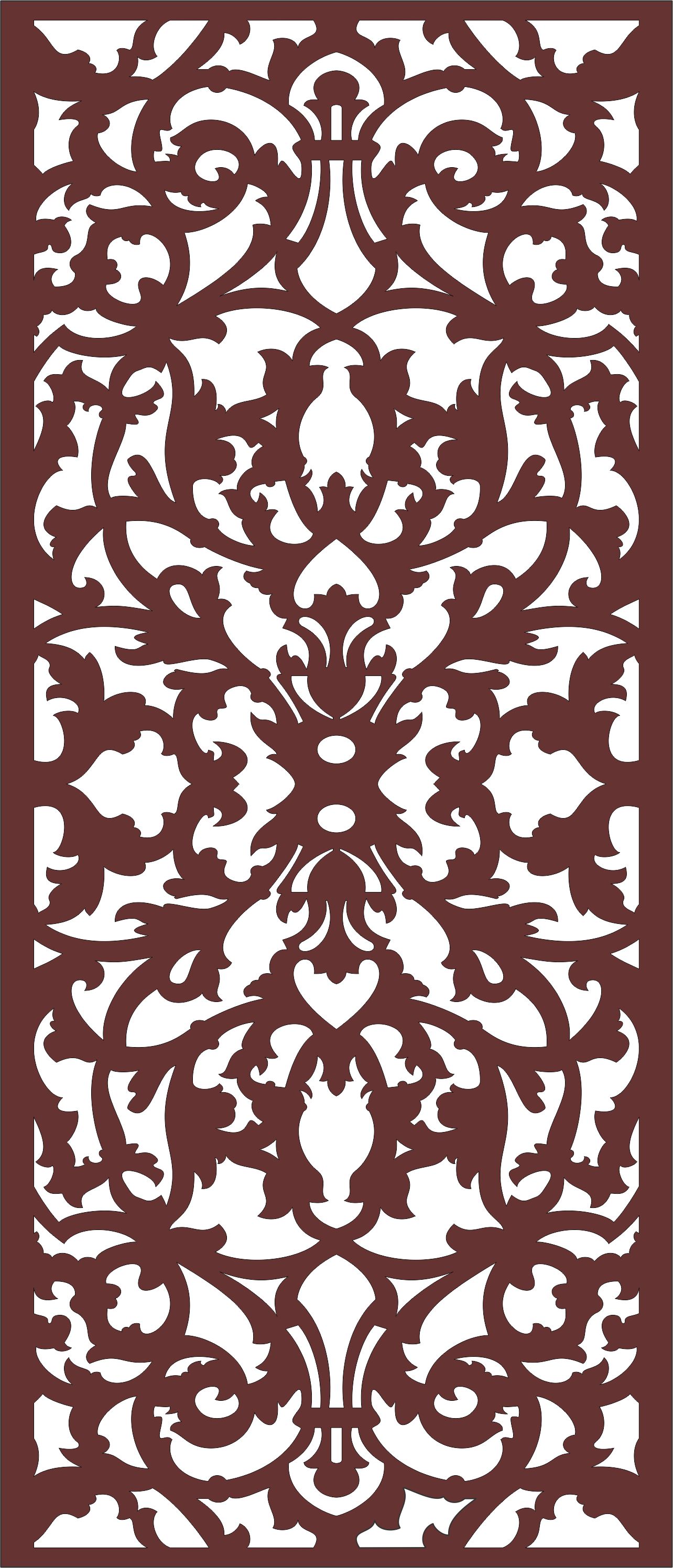 Modern Privacy Partition Panel Room Divider Pattern For Laser Cut Free Vector File