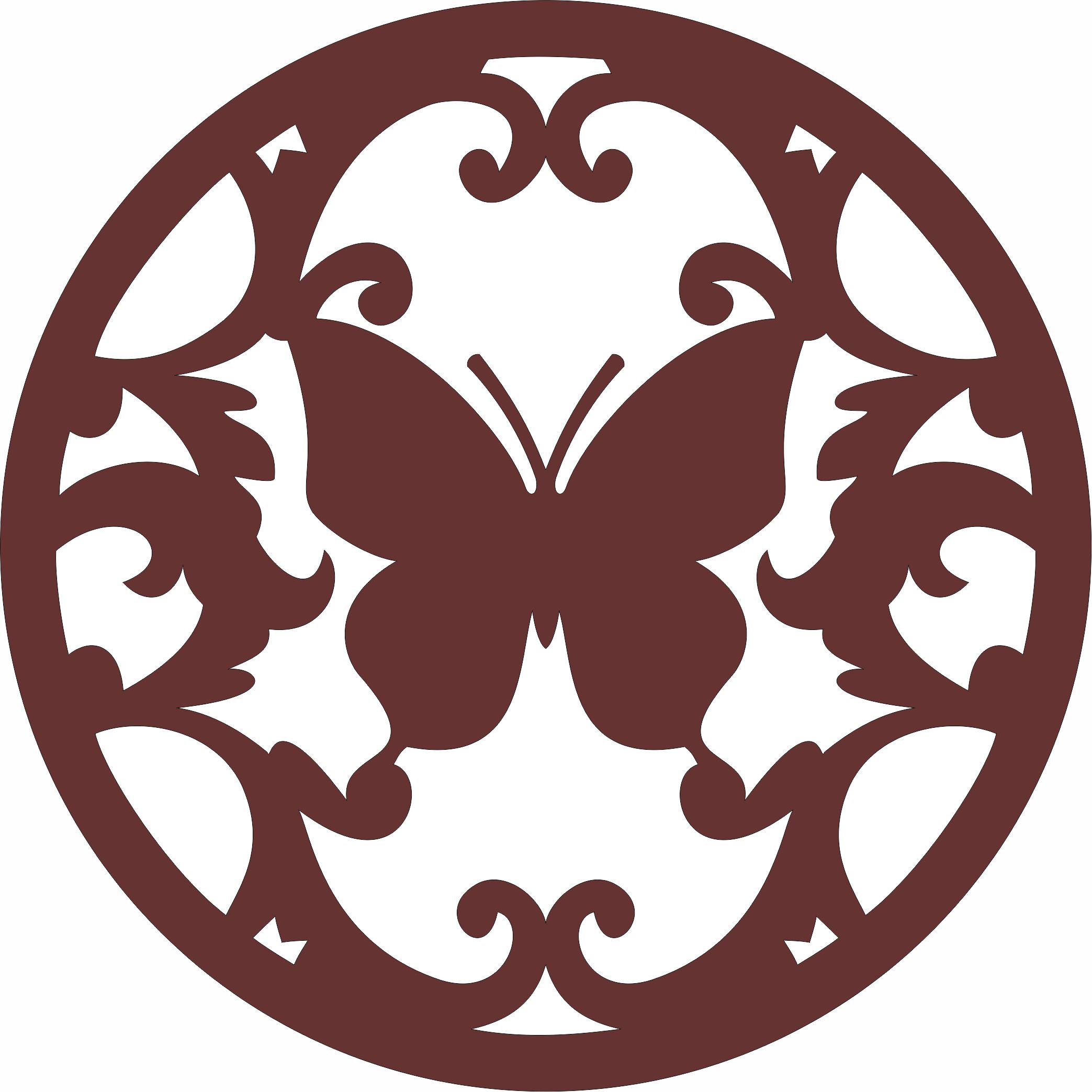 Modern Privacy Partition Room Divider Butterfly Grill Seamless For Laser Cut Free Vector File
