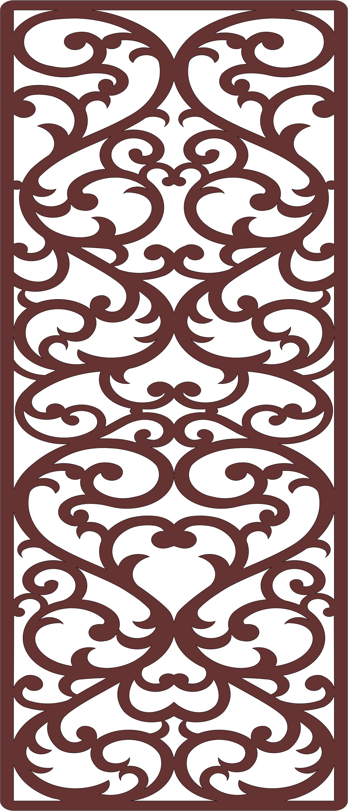 Modern Room Dividers Pattern For Laser Cutting Free DXF File