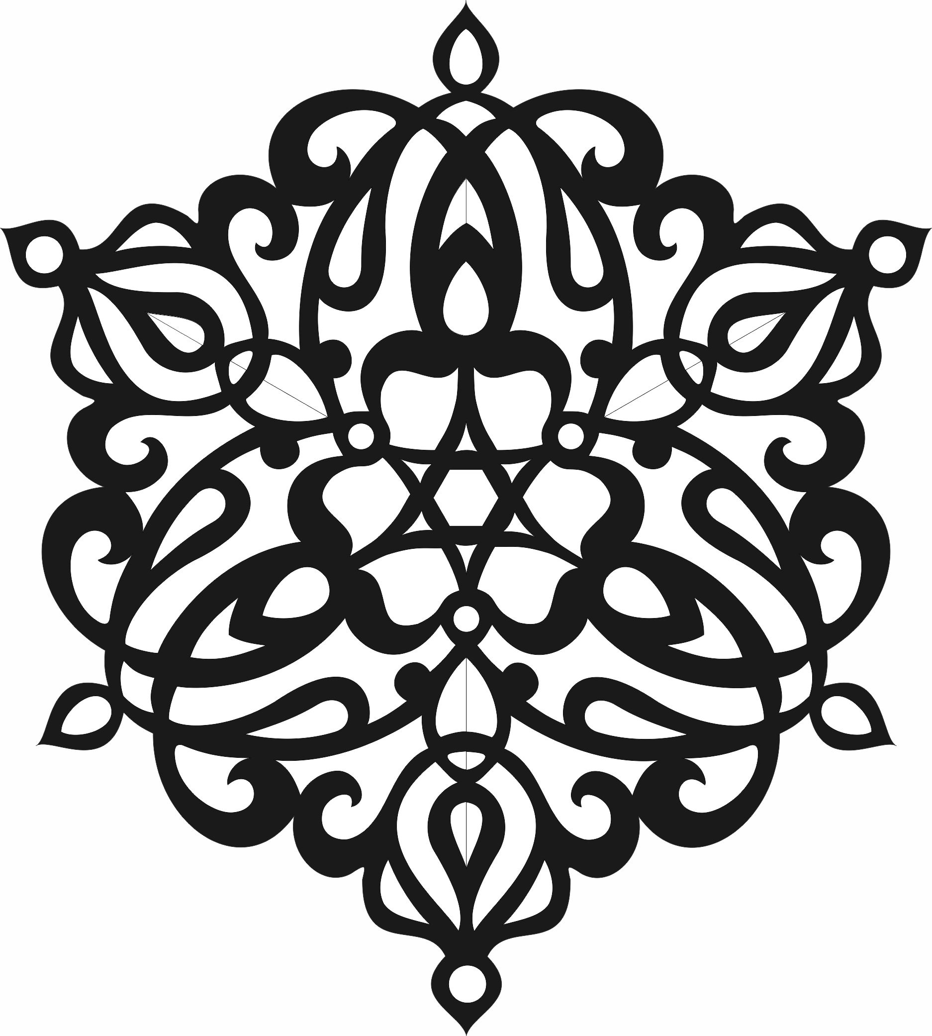 Motifs Circle Decorative Pattern For Laser Cut Free Vector File